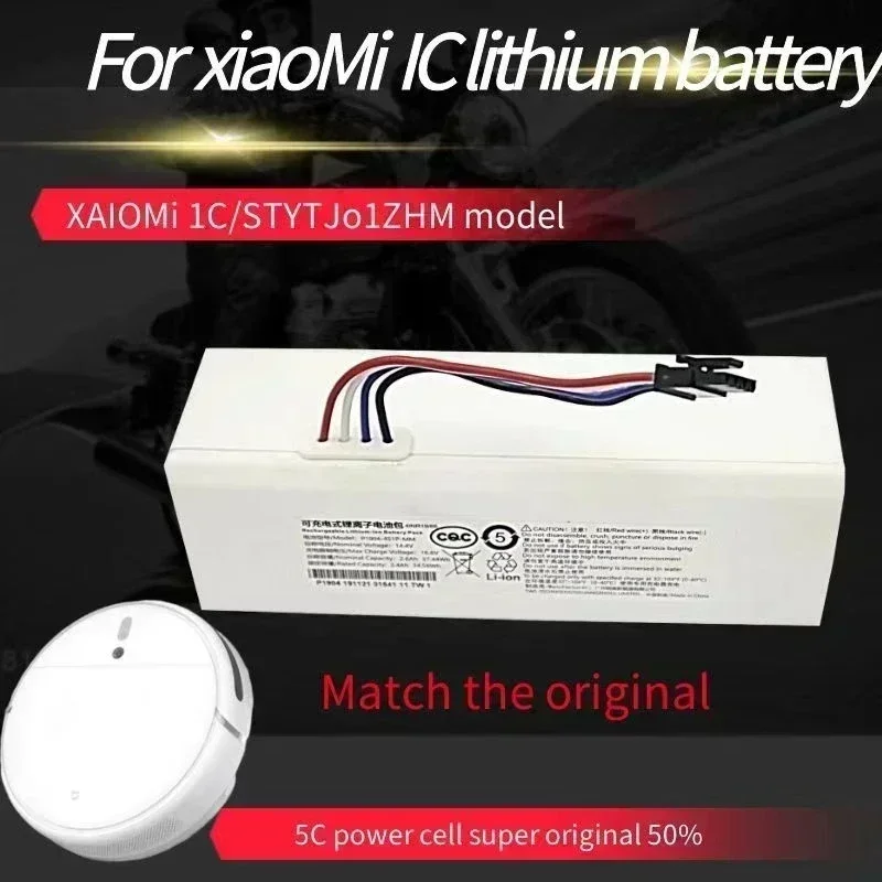 

G1 14.4V Battery 9800mAh Robot Vacuum Cleaner 1C Battery For Xiaomi Mijia 1C STYTJ01ZHM Robot Vacuum Mop Cleaner