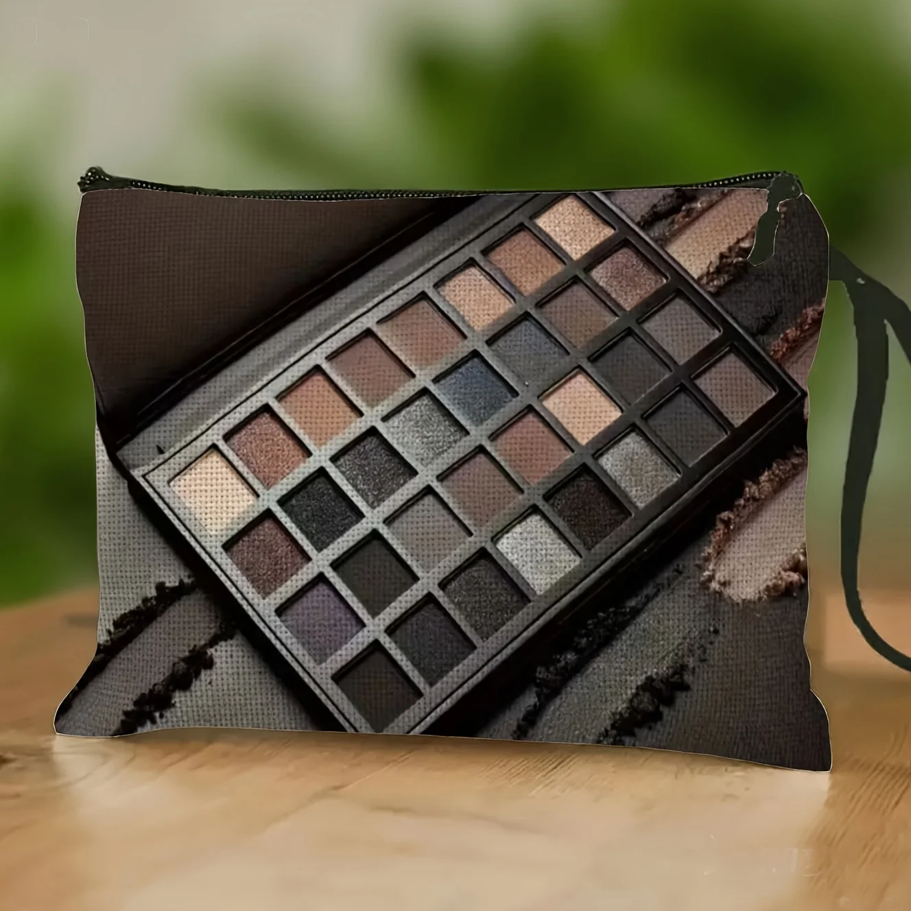

let Makeup Organizer Bag Eyeshadow Cosmetics Skincare Essentials Pouch Zippered Fashion Toiletry Bag Simple and Elegant