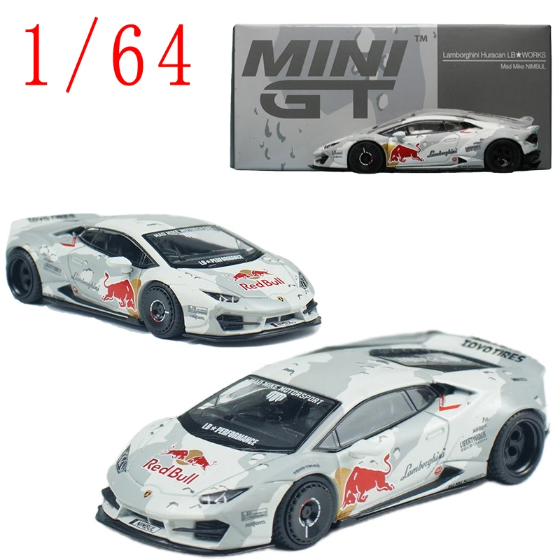 

MINIGT литой под давлением масштаб 1/64 Lamborghini, модель автомобиля из сплава Lamborghini Huracan, игровые транспортные средства LBWK, игрушки для мальчиков, подарок, оригинальная коробка