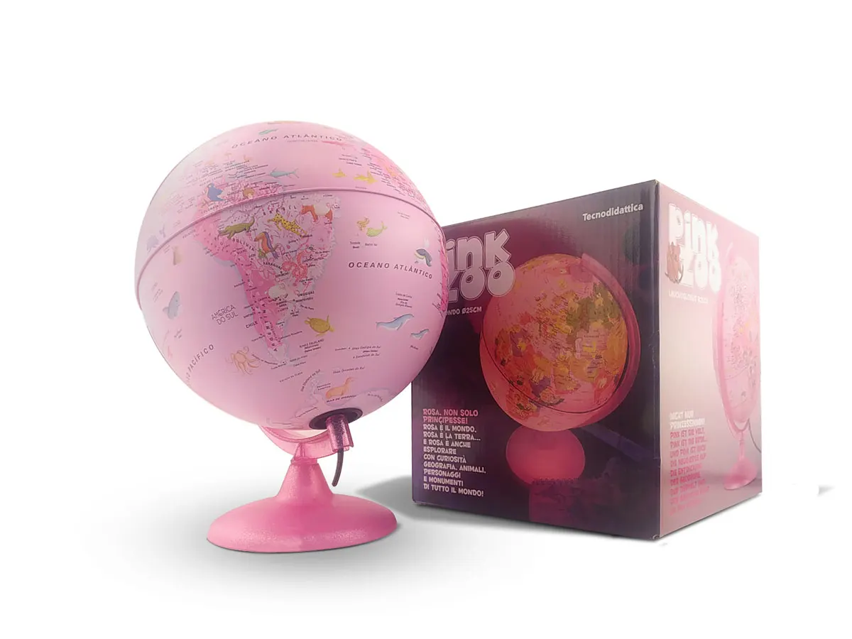 earth-globe-pink-zoo-25cm-paralume-tecnodatica-led-apparecchio-di-illuminazione-a-led-animali