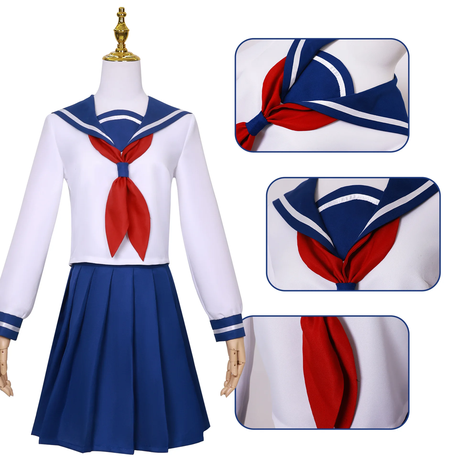 Yozakura Mutsumi Cosplay Costume Mission Yozakura Family Carnival JK School Girl Uniform Wig Anime Halloween Costumes Women