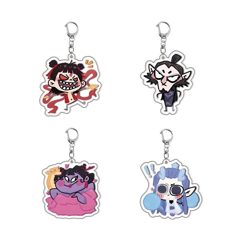 Ne Zha 2 Anime Aobing Shen Gongbao Shiji Cosplay Accessories Cartoon Pendant  Keychain Gift