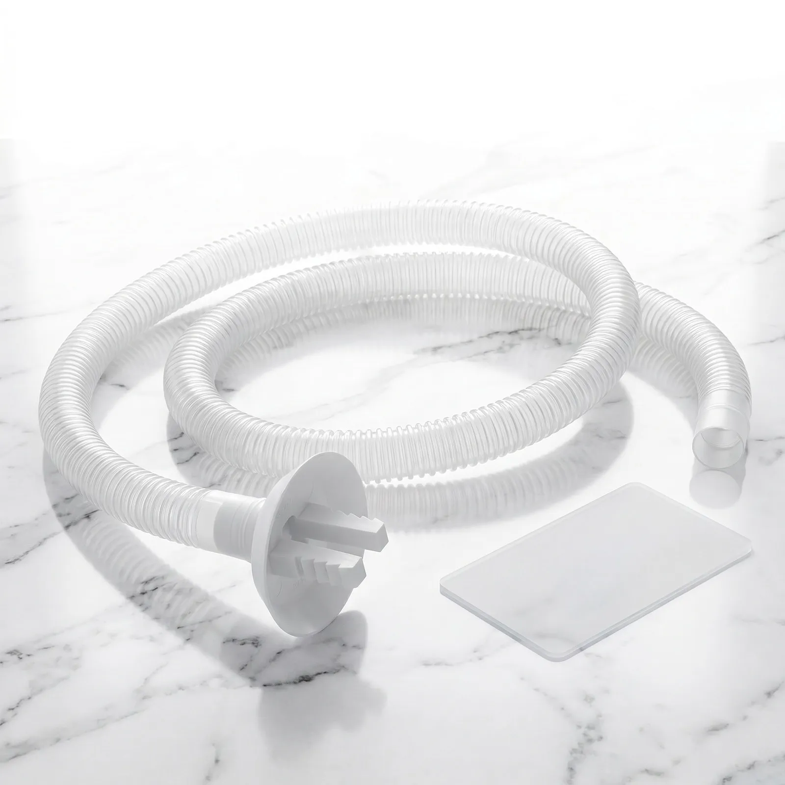 Air Conditioner Drain Hose Kit 6Ft Clear Flexible Vinyl Drain Pipe Elbow Connector for Window Ac Split Mini Split Air