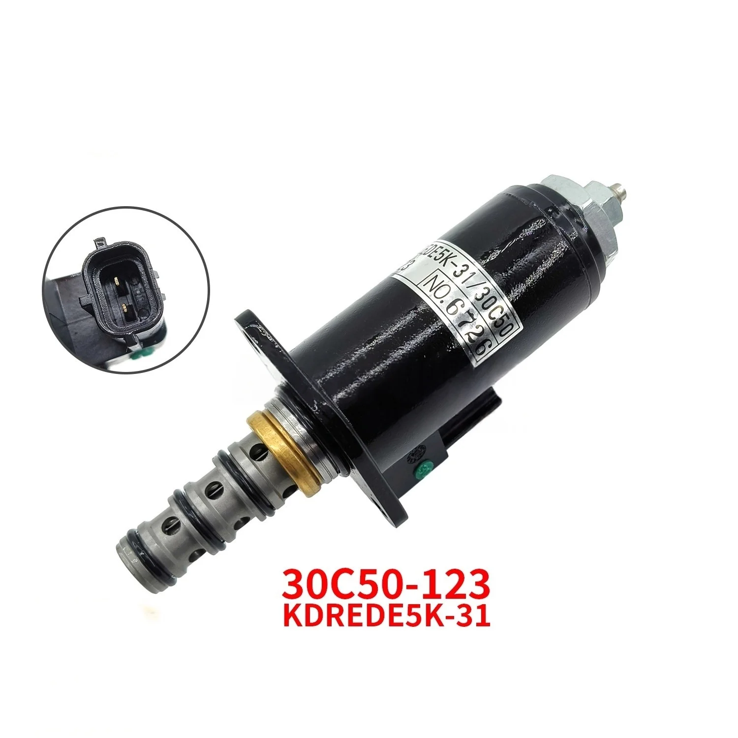 

Электромагнитный клапан гидравлического насоса KDREDE5K-31/30C50-123 подходит для экскаваторов Kobelco SK200/210/250/260/350-8