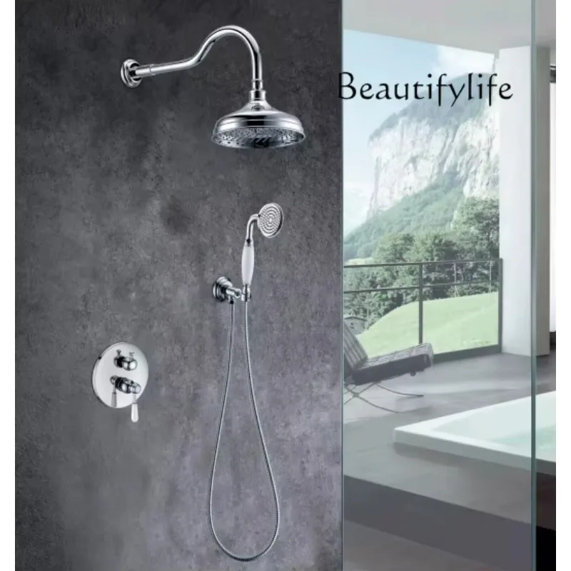 

BJ Bathroom Outlet Tibetan Shower, Wall Type Constant Temperature Retro Shower, Single Retro Wind