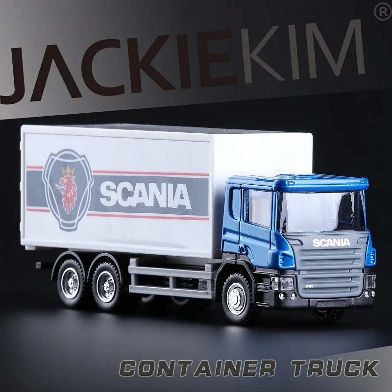 1:64 Toys Car Model SCANIA Container Transport Truck RMZ city Simulation Exquisite Diecast & Toy Vehicles Alloy Model Kids Gifts