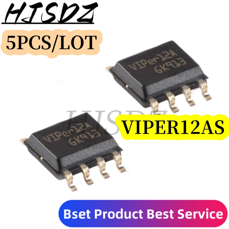 5PCS/LOT  VIPER22A VIPER22AS VIPER22ASTR VIPER22 VIPER12A SOP8 VIPER12 SOP 12A SOP-8 SMD VIPER12AS VIPER12ASTR