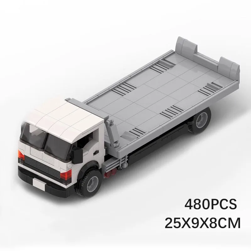 Building Blocks 94074 Rescue Flatbed Trailer Model 480pcs 8 Grid Car Kids Gifts Birthday Gifts Christmas Toys