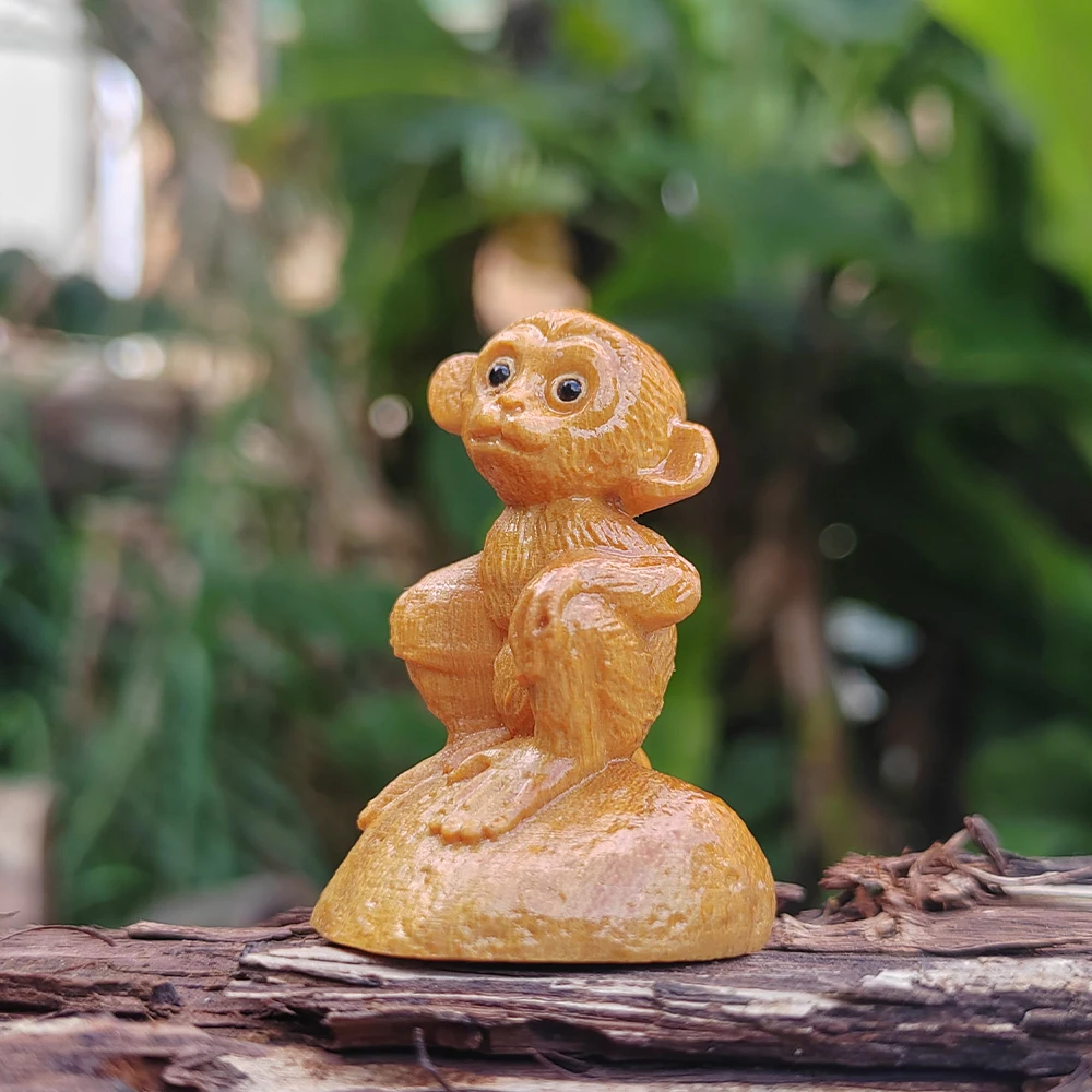 รูปปั้นแกะสลักไม้รูปลิง, ของตก - Art And Craft Jungle บทวิจารณ์และราคา