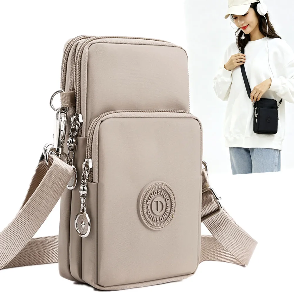 Bolso para Teléfono Móvil, Bandolera para Mujer, Tela Oxford, Bolso Pequeño, Estilo Vertical, Mini Cartera, Bolso de Muñeca