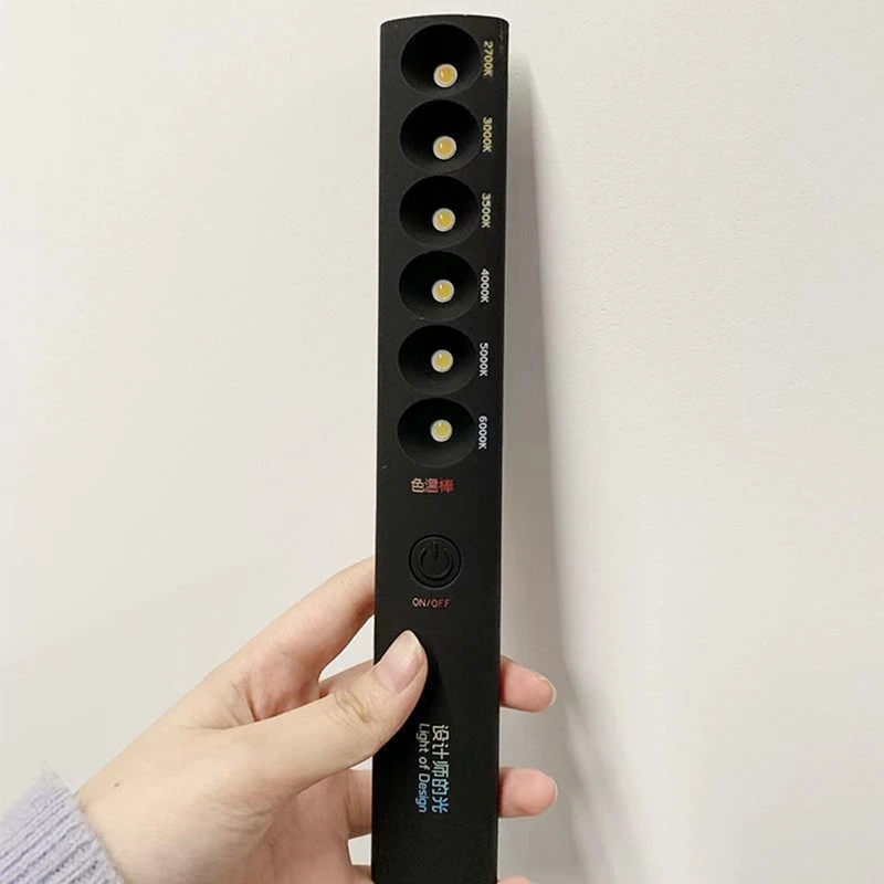 6 أوضاع مصباح درجة حرارة اللون Ick قابل لإعادة الشحن 2700KK6000K أداة اختبار ضوء التصوير الفوتوغرافي #5