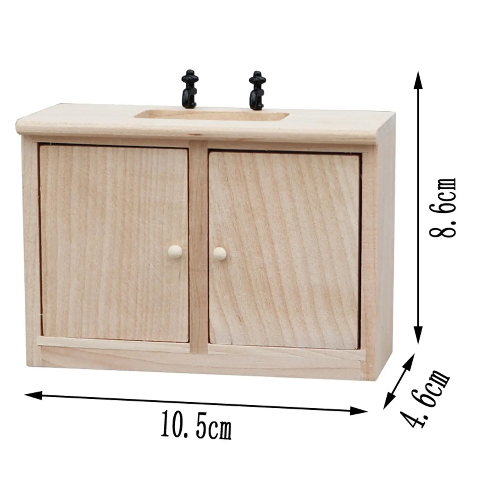 Mueble en miniatura para fotos, mueble de almacenamiento pequeño, modelo 1/12