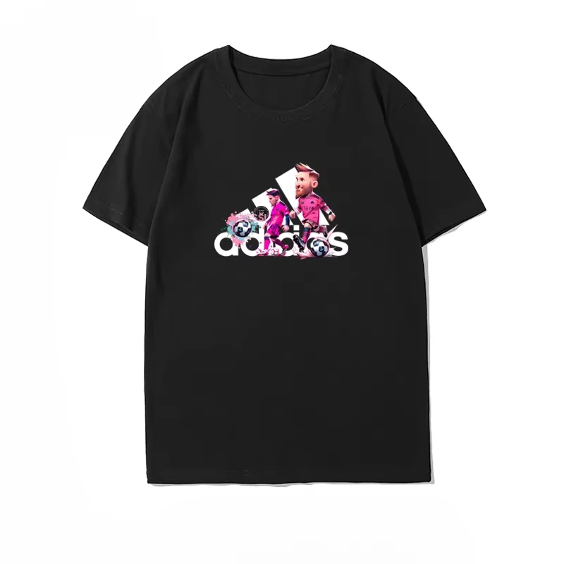 

Summer High-end Luxury Fashion Brand New Men's and Women's Short-sleeved T-shirt Pure Cotton Loose Casual Printing T-shirt