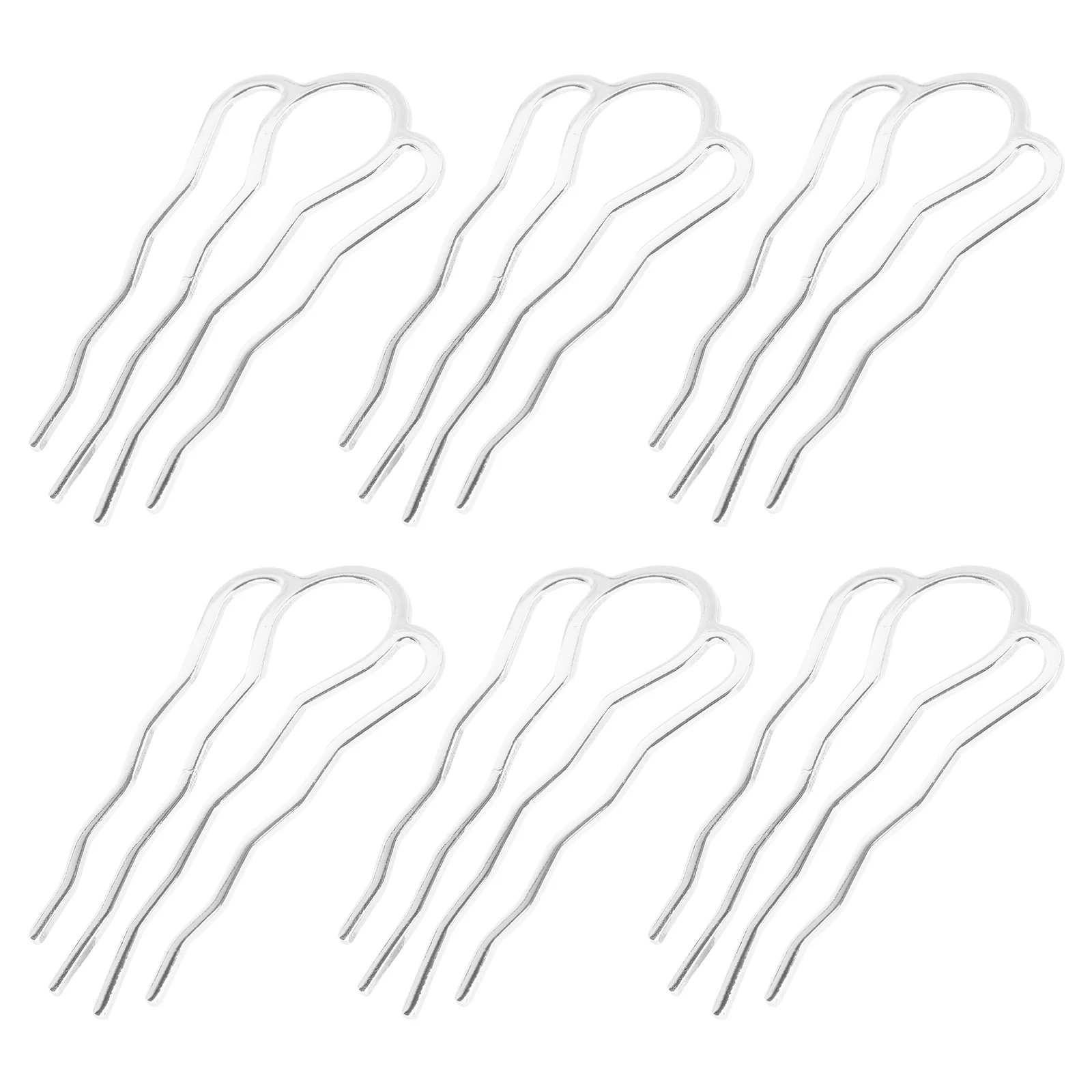 

6 Pcs Accessories Women's Vintage Decor Comb Clips for Bun Hair Hairpin DIY Suuplies
