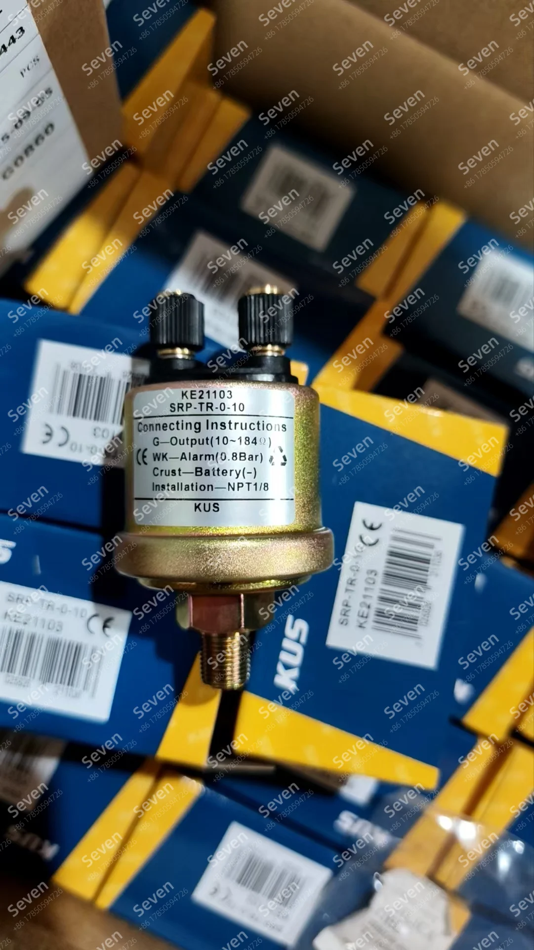 KUS pressure sensor, improved oil pressure sensor KE21103 with alarm function.