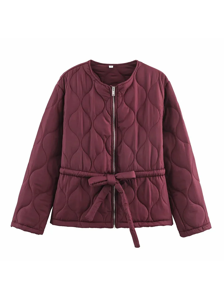 Dames Herfst Winter Nieuwe Vintage Gewatteerde Katoenen Gewatteerde Jassen Dame Elegante Hoge Kwaliteit Rits Veelkleurige Losse Parka's