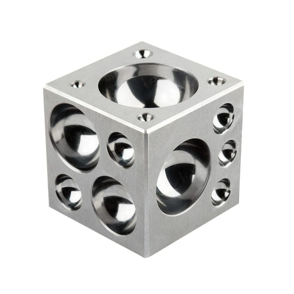 Durston 50mm 70mm Hardened Steel Polished, 23/26 Half Sphere Dies Professional Doming Block & Dapping Stakes for Jewelry Forming