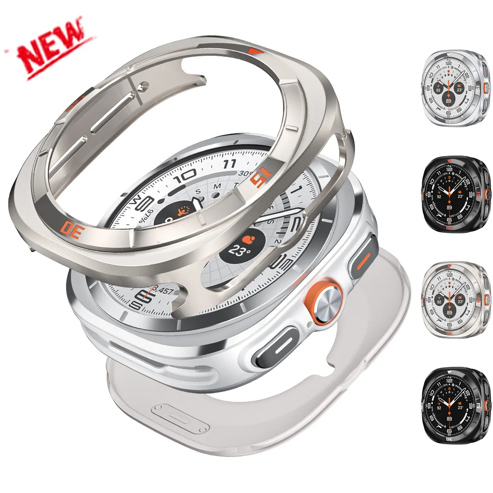 

Металлический бампер для Samsung Galaxy Watch Ultra 2025, защитный чехол для Samsung Galaxy Watch Ultra 47 мм