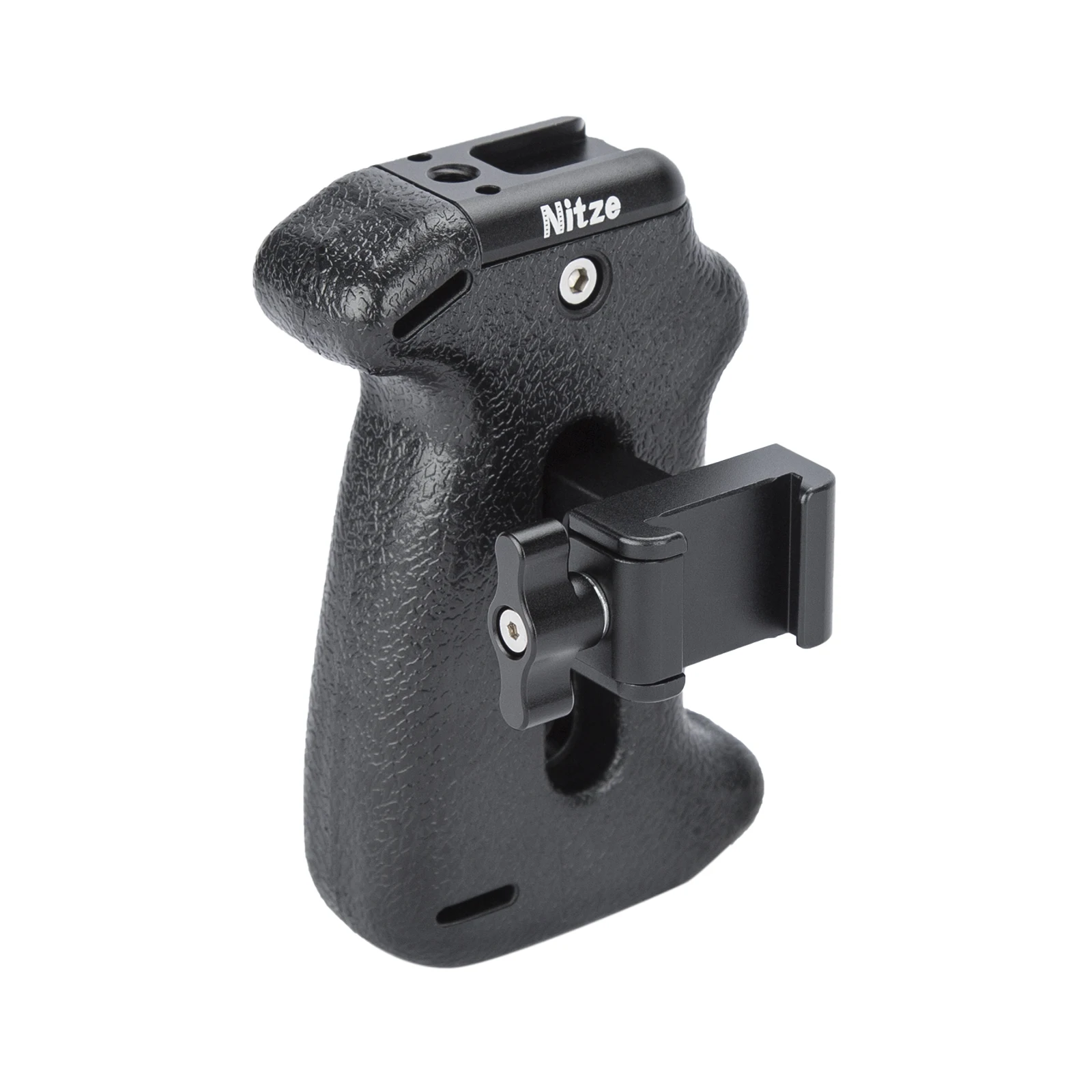 Nitze Side Handle with NATO Clamp Adjustable Side Handle Grip for Camera Cage Shoulder Mount Support-PA22-H3