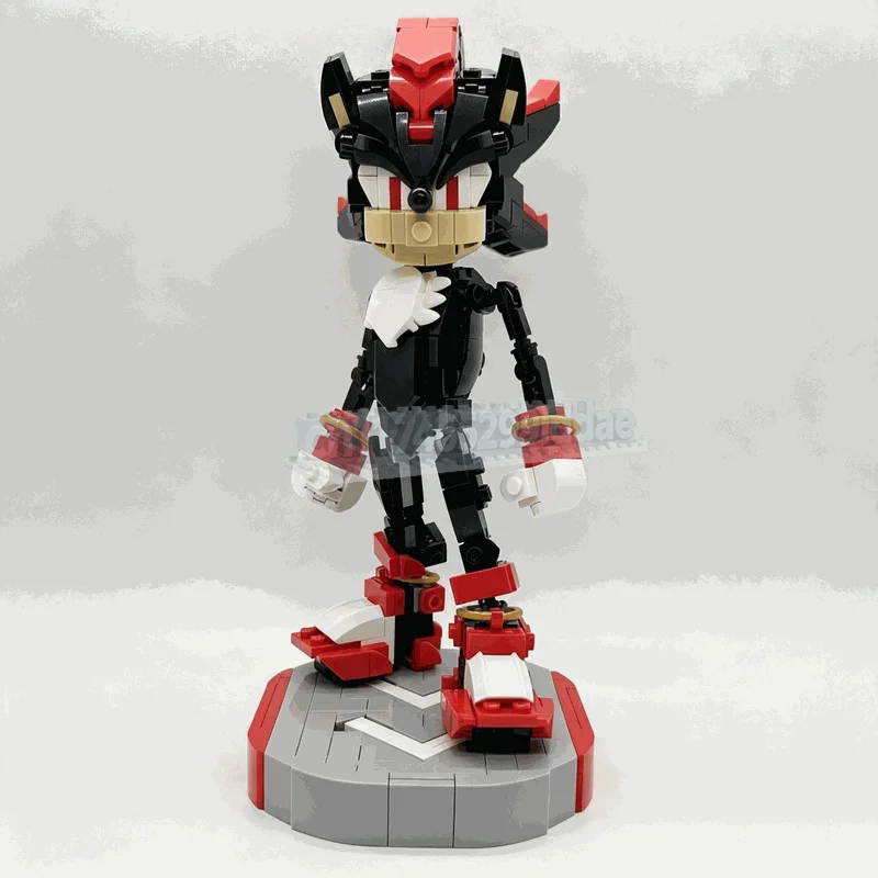 NEW 427PCS Black Red Speedy Forest Animal Figure Building Blocks Creative Assembly Model Toy Display Collection Festival Gifts