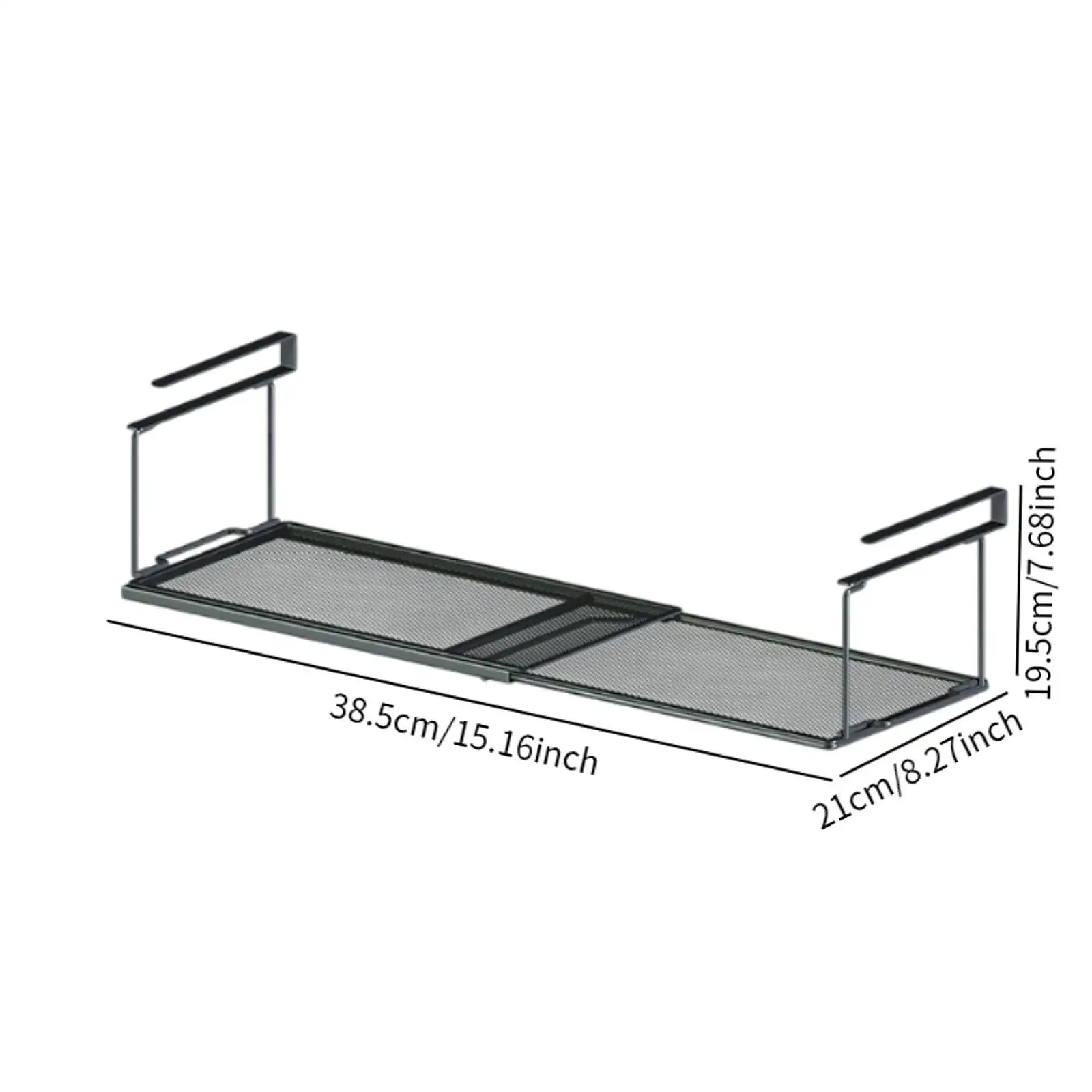 Under Cabinet Organizer Shelf Extendable for Bathroom Office Bookshelf