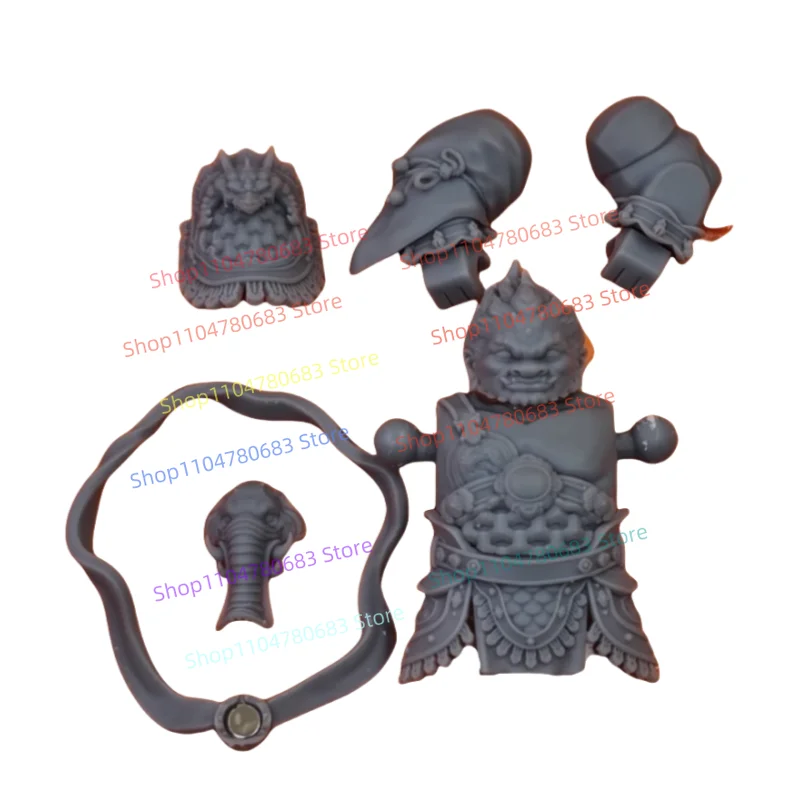 MOC Erlang Shen Mini Beeldjes Pop Assemblage Bouwstenen Chinese Mythologie Assemblage Model Ornament Educatief Speelgoed Cadeau