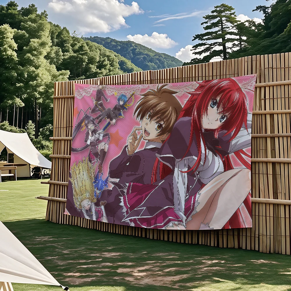 Anime High School D-dxd-S Rias Gremory Flaggen-Wandteppiche für Partys im Freien, Schlafzimmer, Wohnzimmer, Studentenzimmer, Wanddekoration, Banner, Geschenke – Detail 5