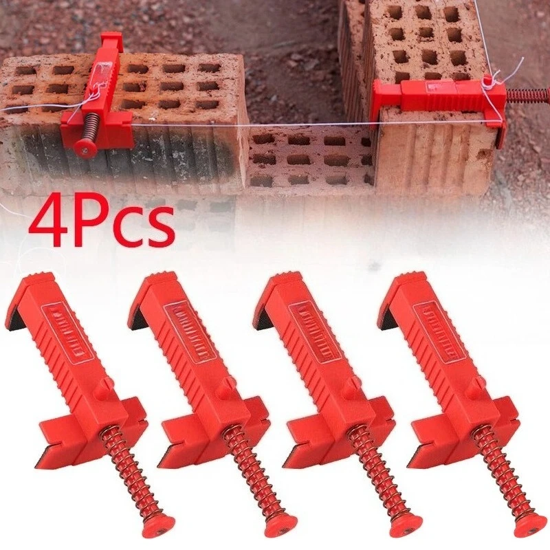 4X Brick Liner Clamps Bricklaying Tool Building Fixer Line Runner Wire Drawer