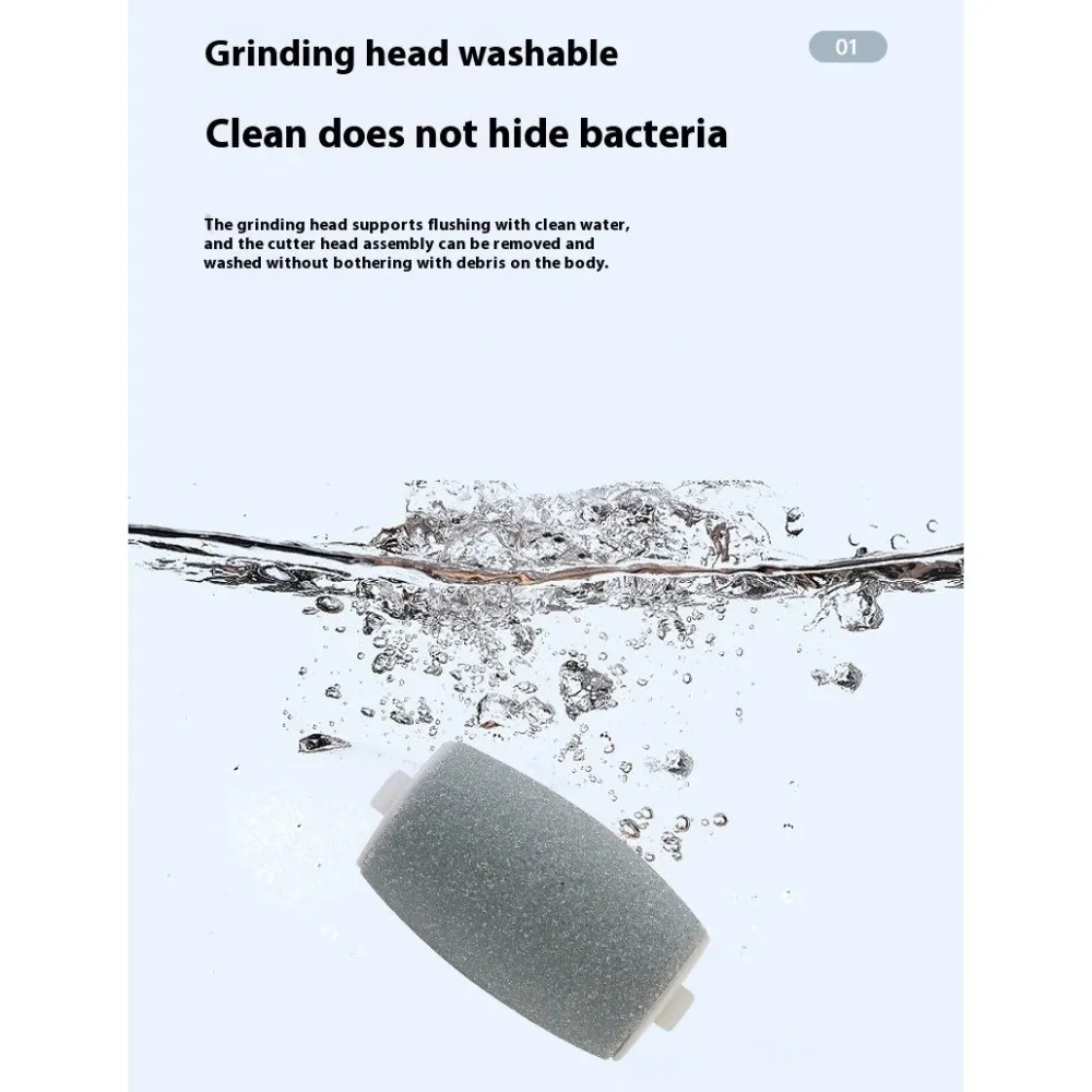 شاشة ديجيتال مطحنة القدم الكهربائية ملف القدم قابلة للشحن مزيل القدم أدوات باديكير قدم آمنة الغسيل تمزق الجلد المتقلب #1