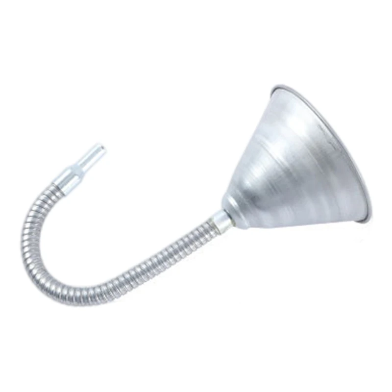 

Multiple Angles Metal Funnel with Flexible Spouts & Metal Filter Vehicle Maintenance Funnel for Clean Fuels