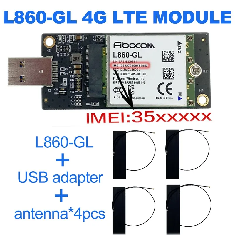 L860-GL Fibocom L860 gl moduł USB 4G karta Wlan LTE-A Pro CAT16 4G LTE L860 moduł usb lte 4G