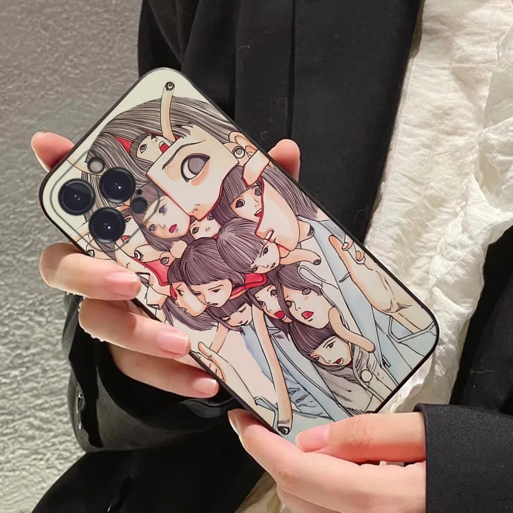 shintaro kago Horror cartoons Phone Case For iPhone 15 14 11 12 13 Mini Pro XS Max Cover 6 7 8 Plus X XR SE 2020 Funda Shell