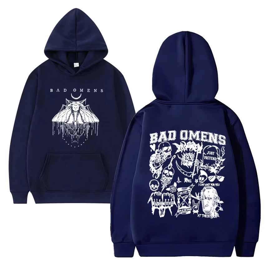 Moletom unissex de Bad Omens para homens e mulheres, pulôver de lã, manga comprida, streetwear casual, pulôver de Concrete Forever Tour, estampa Hip Hop, vintage, 2022