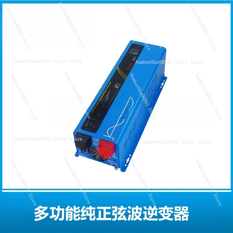 5000 واط موجة جيبية نقية عاكس الطاقة شاحن ل RV 48 فولت تيار مستمر إلى 220 فولت التيار المتناوب الثقيلة محول التردد المنخفض مع شحن مزدوج