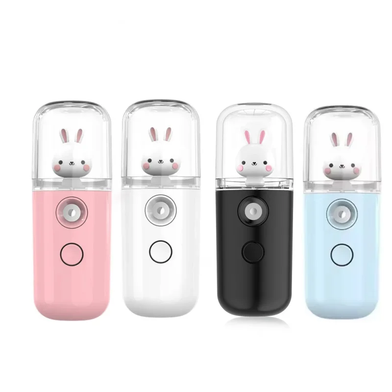 USB Mini Humidifier Facial Steamer Moisturizing Mist Sprayer Rechargeable Nebulizer Beauty Instruments Face Skin Care Tools