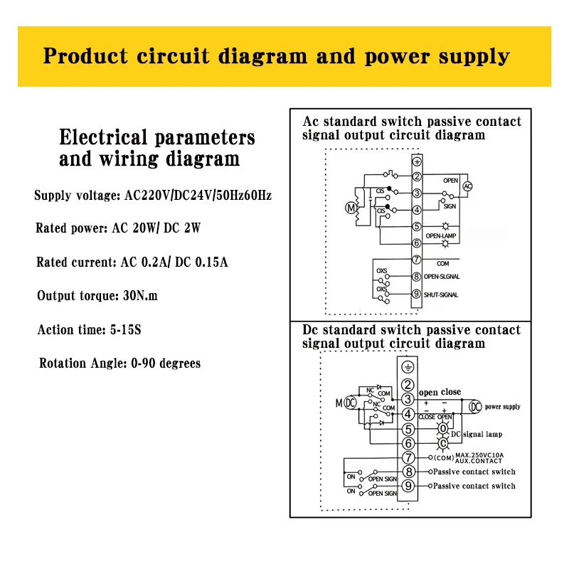 Imagem -06 - Atuador Elétrico Diminuto tipo do Interruptor Interruptor 03 Ac220v dc 24v Válvula de Esfera é Usado 420ma