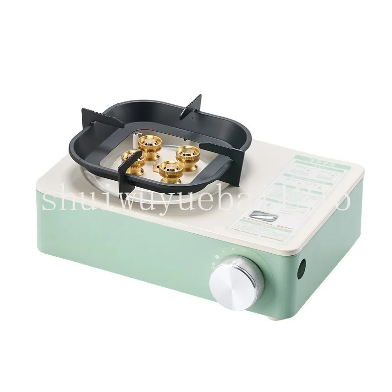 Fierce fire explosion-proof gas tank cassette stove with five heads outdoor portable gas stove picnic card magnetic stove