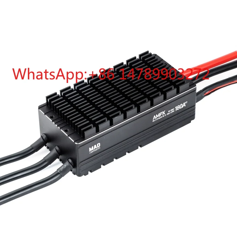 MAD AMPX 180A 5~18S ESC Regulator Quick Response Motor Electric Speed Controller for UAV Aircraft Paramotor V2