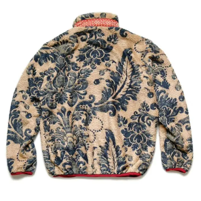 Japanese Autumn And Winter Shake Fleece Retro Casual Zipper Warm Jacket Tang Grass Tide Coat