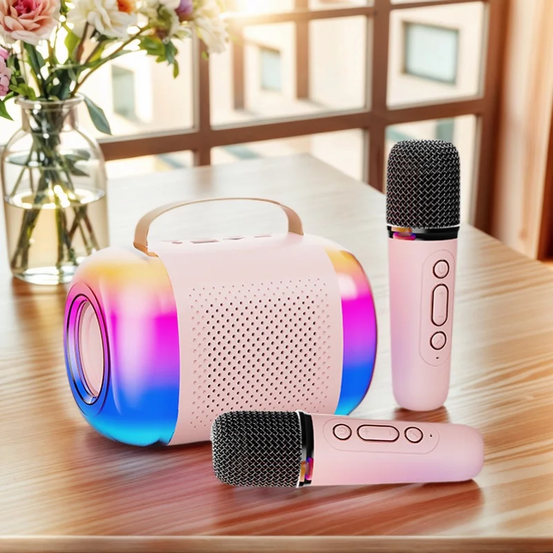 

Динамик Bluetooth Портативный микрофон и динамик с шумоподавлением Умная многофункциональная музыка Подарки на день рождения Детская караоке-машина