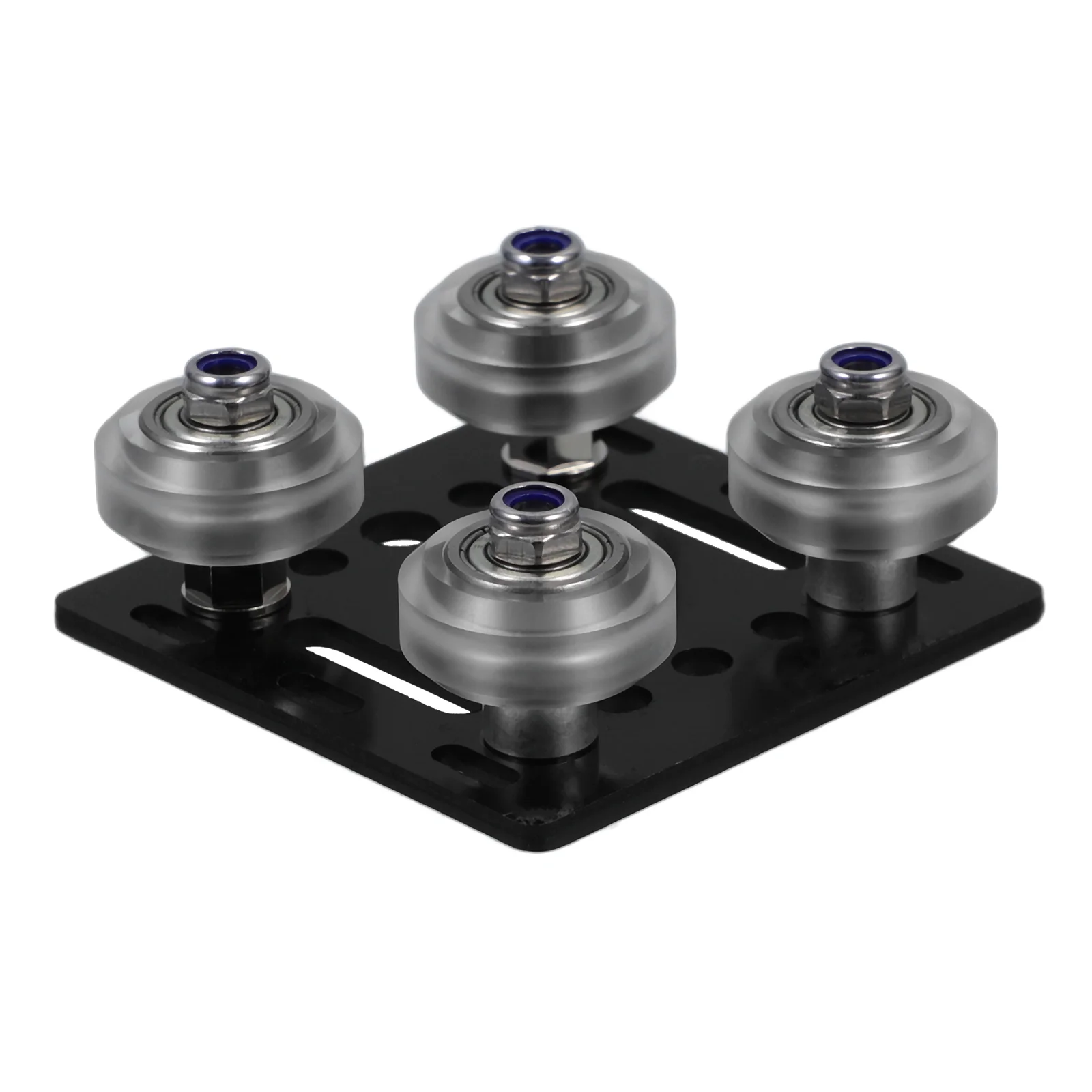 Accesorios de perfil de polea Piezas de impresora 3d europea Placa de soporte de hierro con rueda