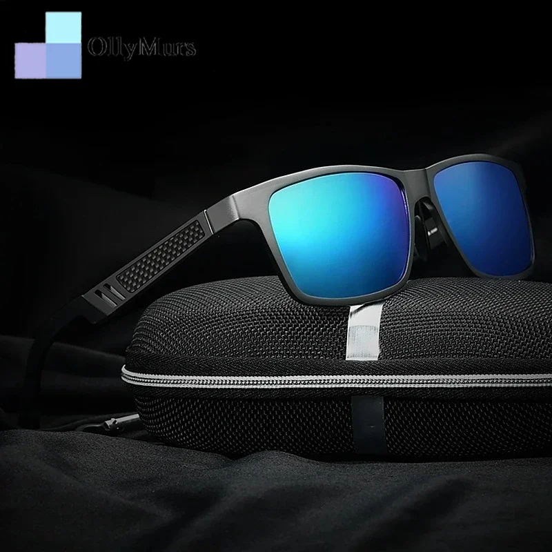

OLLYMURS модные трендовые квадратные мужские поляризационные солнцезащитные очки высококачественные алюминиево-магниевые оптические очки по рецепту 6560
