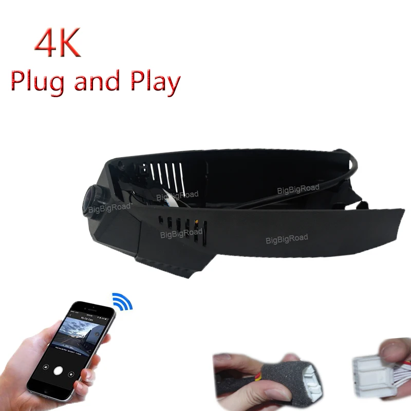4K Plug And Play For Cadillac Srx 2013 2014 2015 XTS 2016 Car Video Recorder Wifi DVR Dash Camera Black Box FHD 2160P