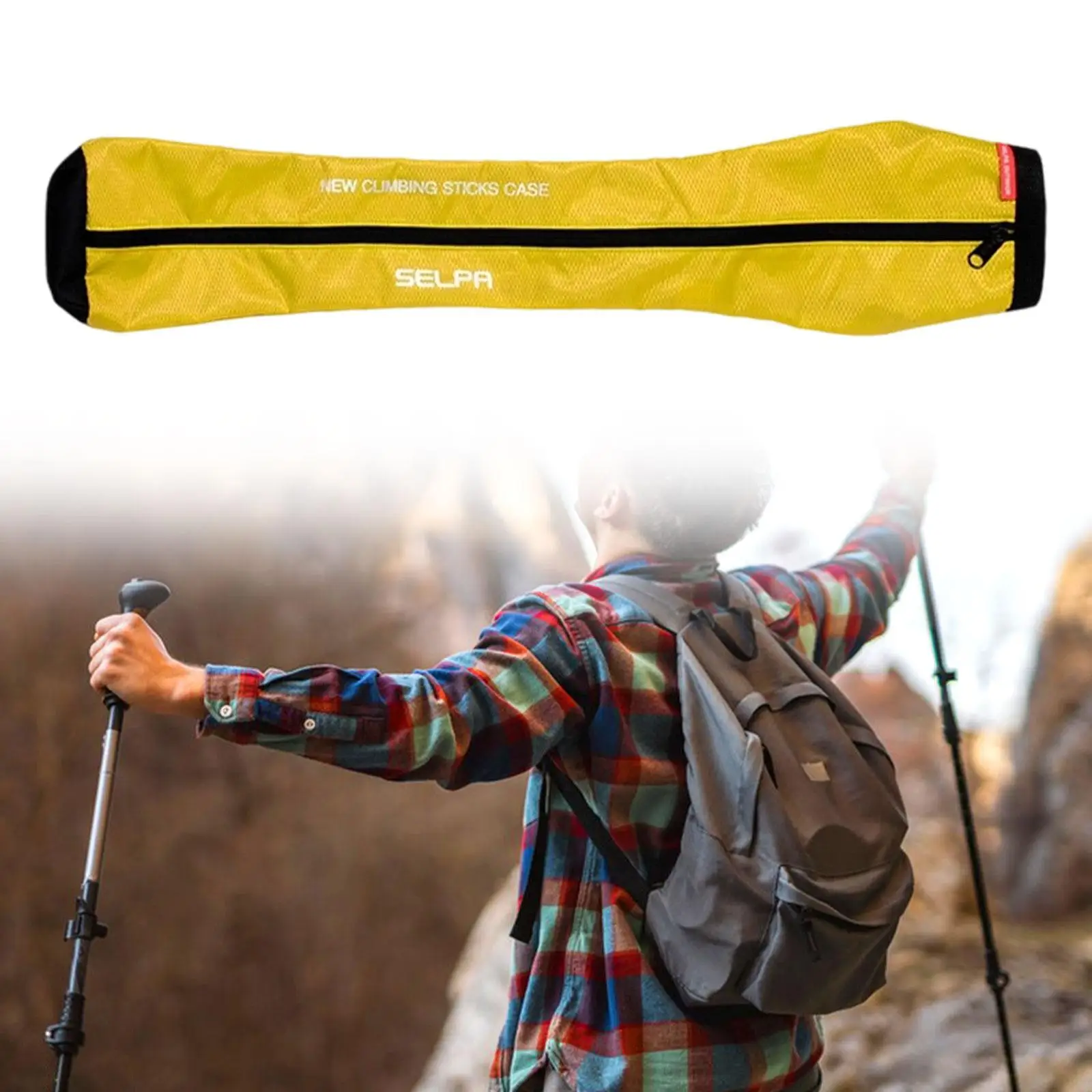 حقيبة حمل أقطاب الرحلات حقيبة حمل محمولة للرحلات والمشي والتسلق