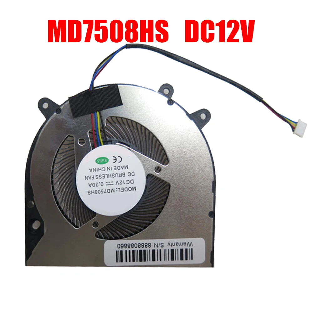 Cooling Fan MD7508HS DC5V DC12V 4PIN New