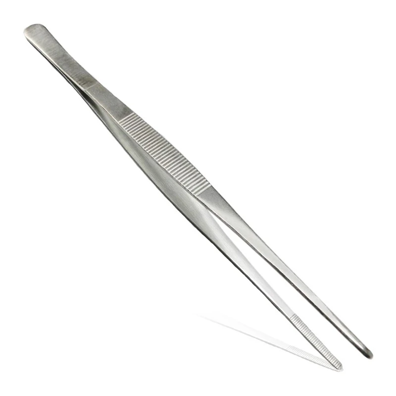

14/16/18/20/25/30cm Kitchen Cooking Medical Tweezers Stainless Steel Kitchen Seafood & bar Tweezer Food Tongs Tool Bar Accessory