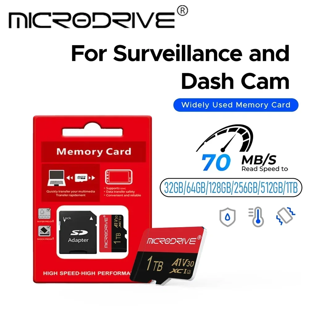 Micro Ultra SD Card High Speed SD Memory Card 256GB 128GB 1TB 2TB Micro TF SD U3 A2 TF Flash Card for Phone Camera table PC