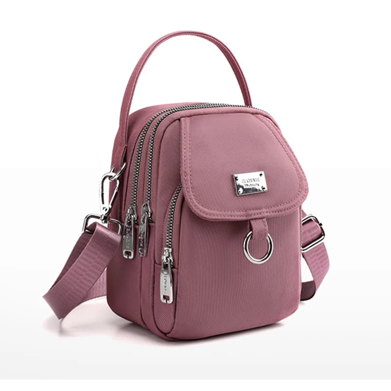 Mode 3 Schichten Frauen Minit asche hochwertige haltbare Stoff Mädchen kleine Umhängetasche vorgetäuschte Stil weibliche Mini Handtasche Handy tasche