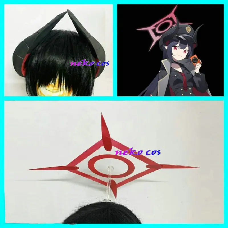 

Game Blue Archive Motomiya Chiaki horn headwear Headline aperture prop cosplay costume