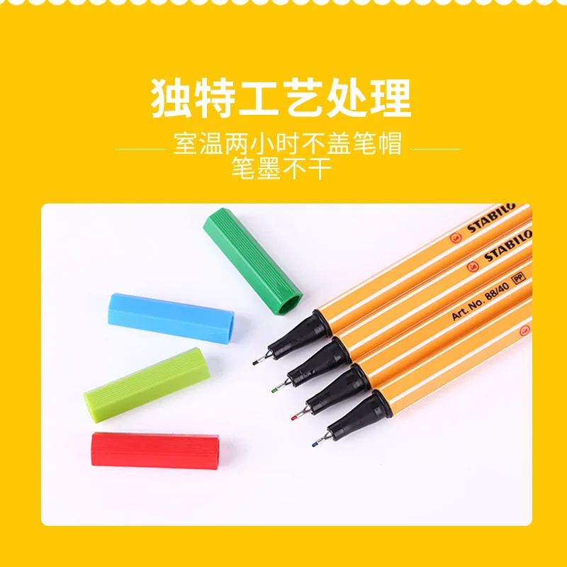 1pc STABILO Point 88 Fineliner Pens, Hexagonal Body 0.4 mm Making It Ideal for Precise Work, Structuring Texts and Taking Notes.
